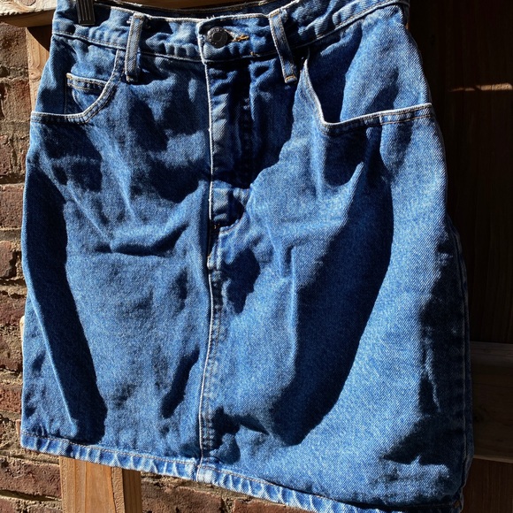 Vintage Guess Denim Jean Hi-Waisted Skirt 26W - Picture 4 of 15